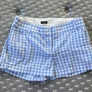 J crew gingham shorts